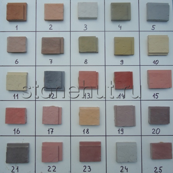 Одноцветные варианты плитки, цена от 1230 руб. кв.м